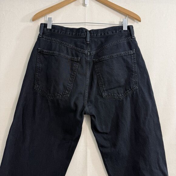 AGOLDE 90's High Rise Straight Black Jeans Womens Size 29 X 29 - Picture 9 of 12